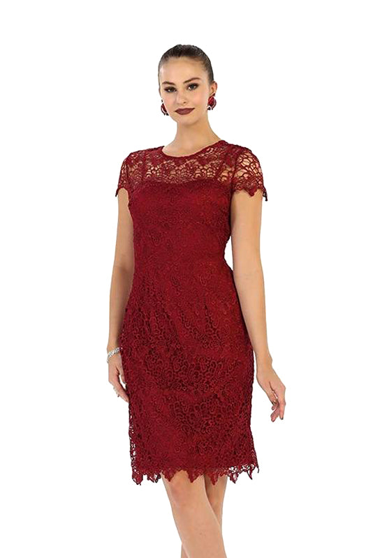 Short Lace Mother Of The Bride Dress – Angrila