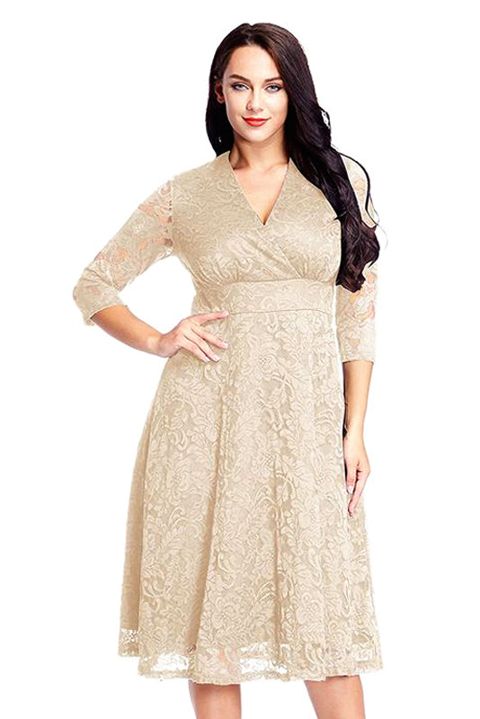 Plus Size Short Mother Of The Bride Dress – Angrila