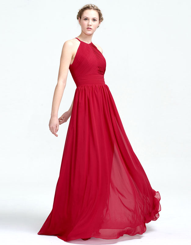 Simple Red Bridesmaid Dresses – Angrila