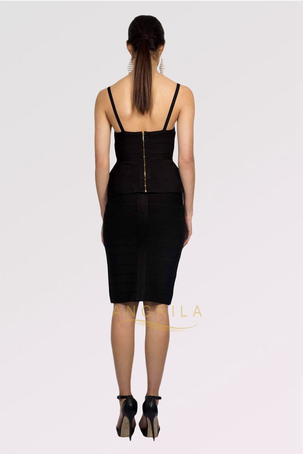 Two-Piece Knee-Length Cocktail Dress – Angrila