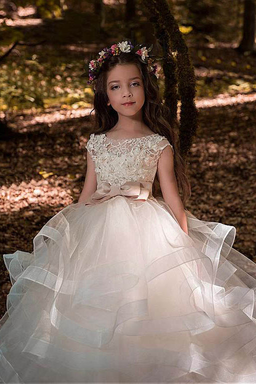 flower girl ball gown