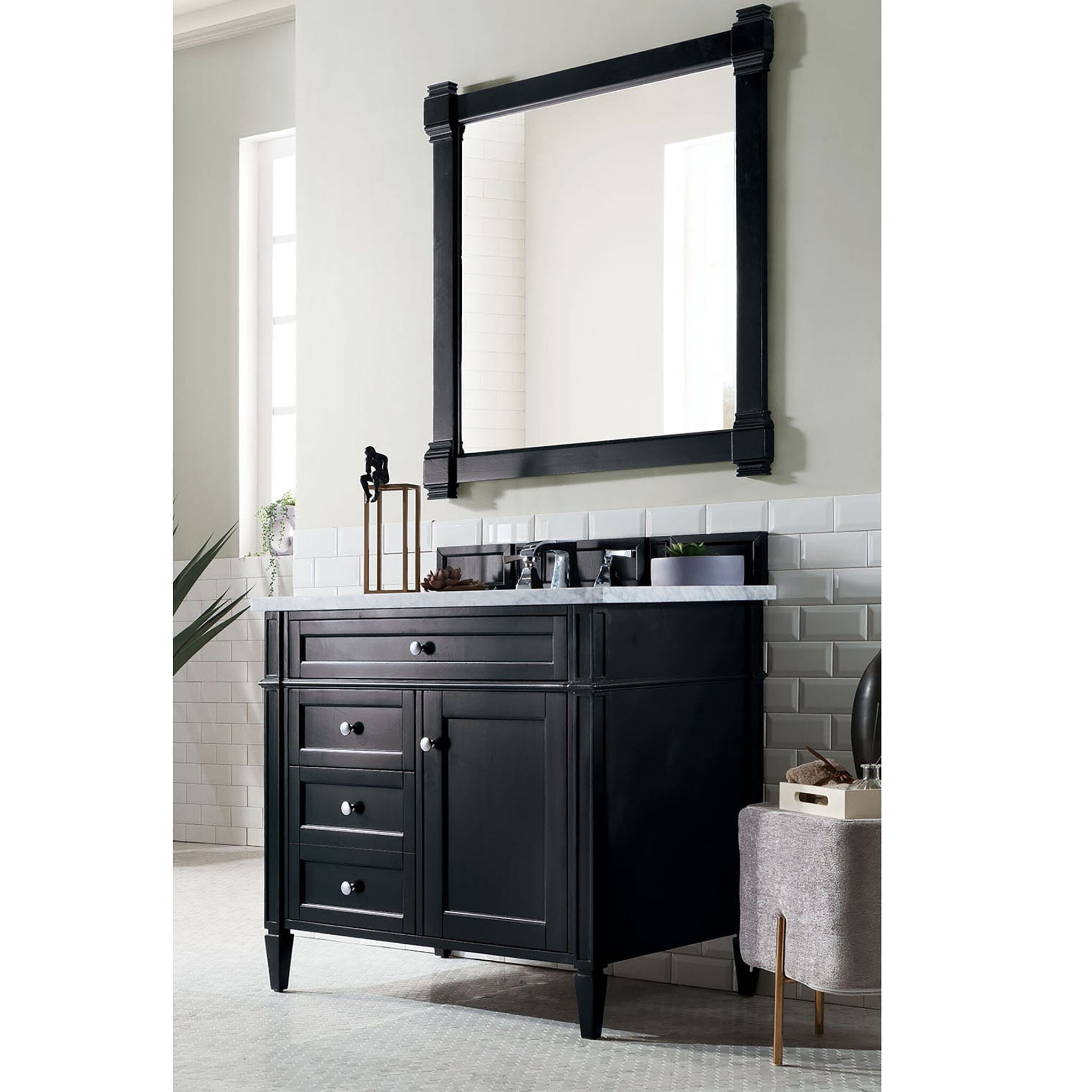 36" Brittany Black Onyx Single Bathroom Vanity