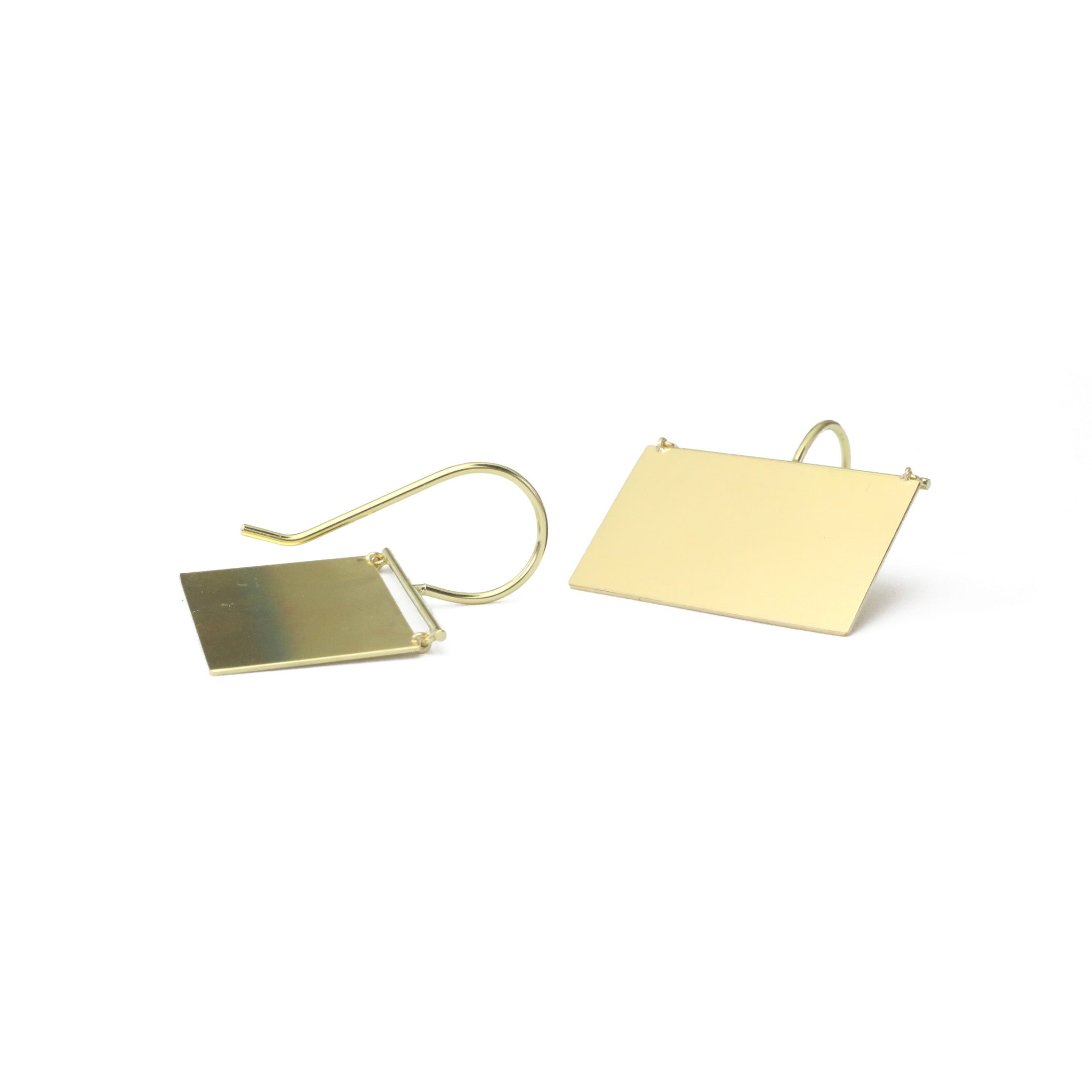 Canvas Earrings - Rectangular