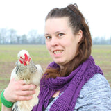 Maat van Uitert backyard chicken expert Pampered Chicken Mama