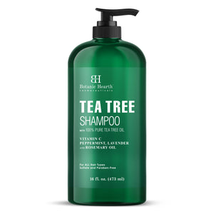 Tea Tree Shampoo with Vitamin C and Rosemary Oil | 16 fl oz - Botanic Hearth