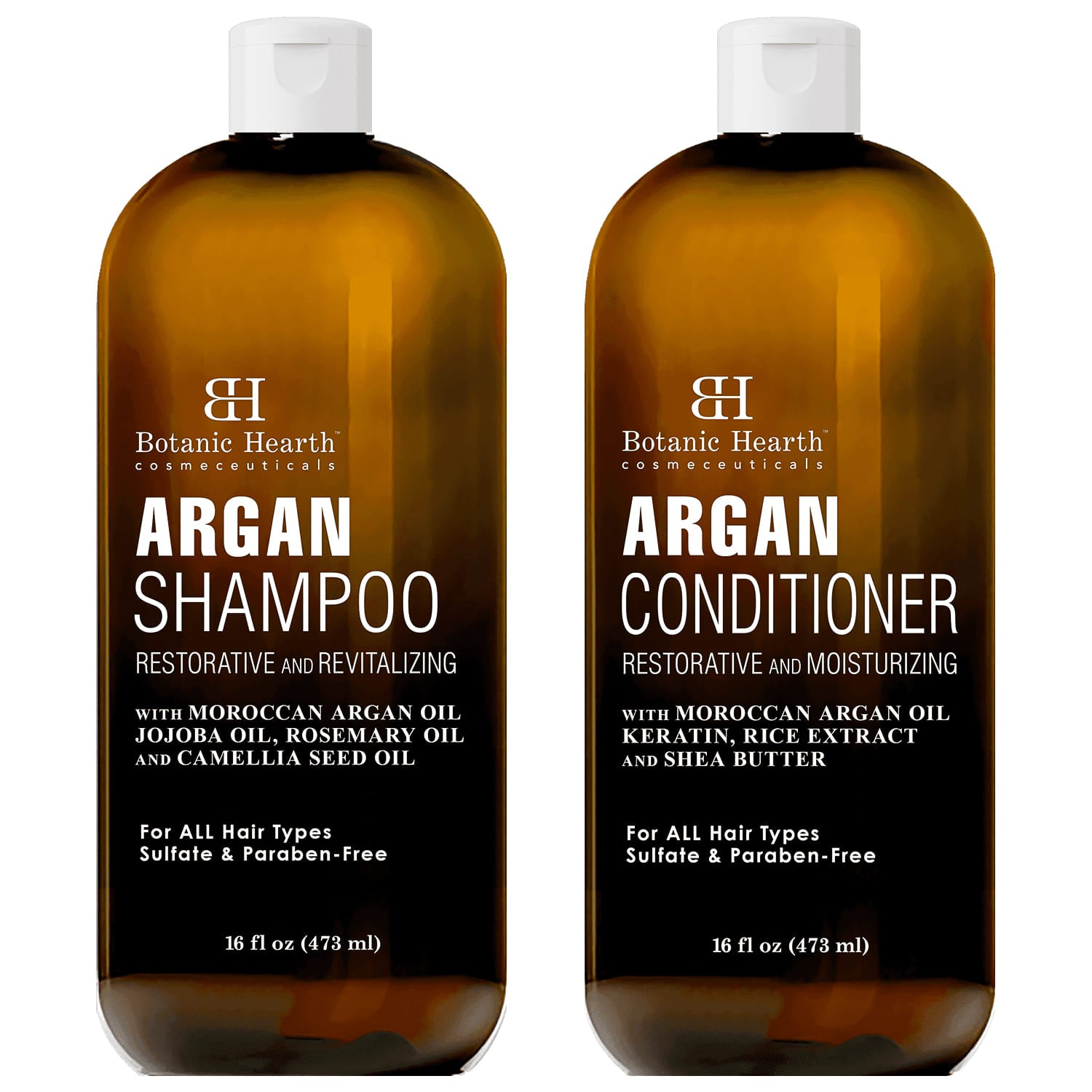 Argan Oil Shampoo and Conditioner Set - Botanic Hearth