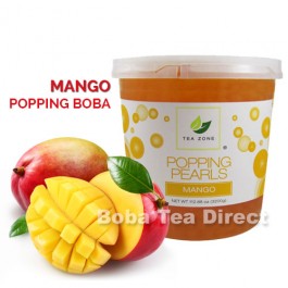 Mango Popping Bursting Boba Shop Popping Bobas And Bubble Tea