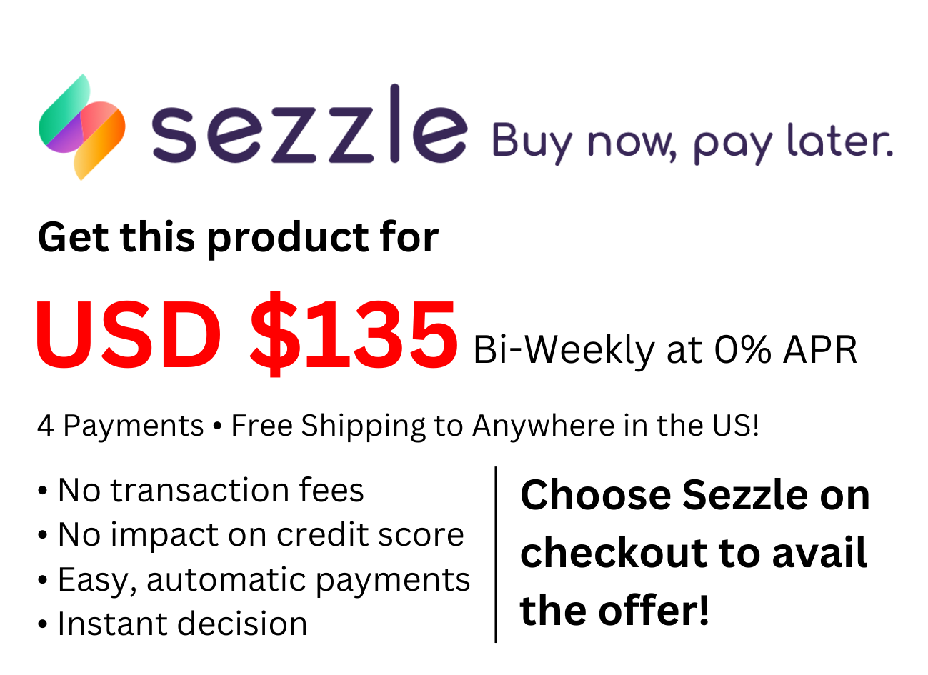 Buy Now Pay Later Anywhere with Sezzle