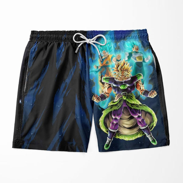 Goku Broly Vegeta Super Saiyan Trio Dragon Ball Z Shorts - Anime Wise