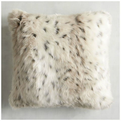 Faux Fur Textured Throw Pillows