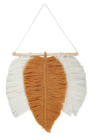 Handmade Macrame Feather Wall Decor by The Artisen
