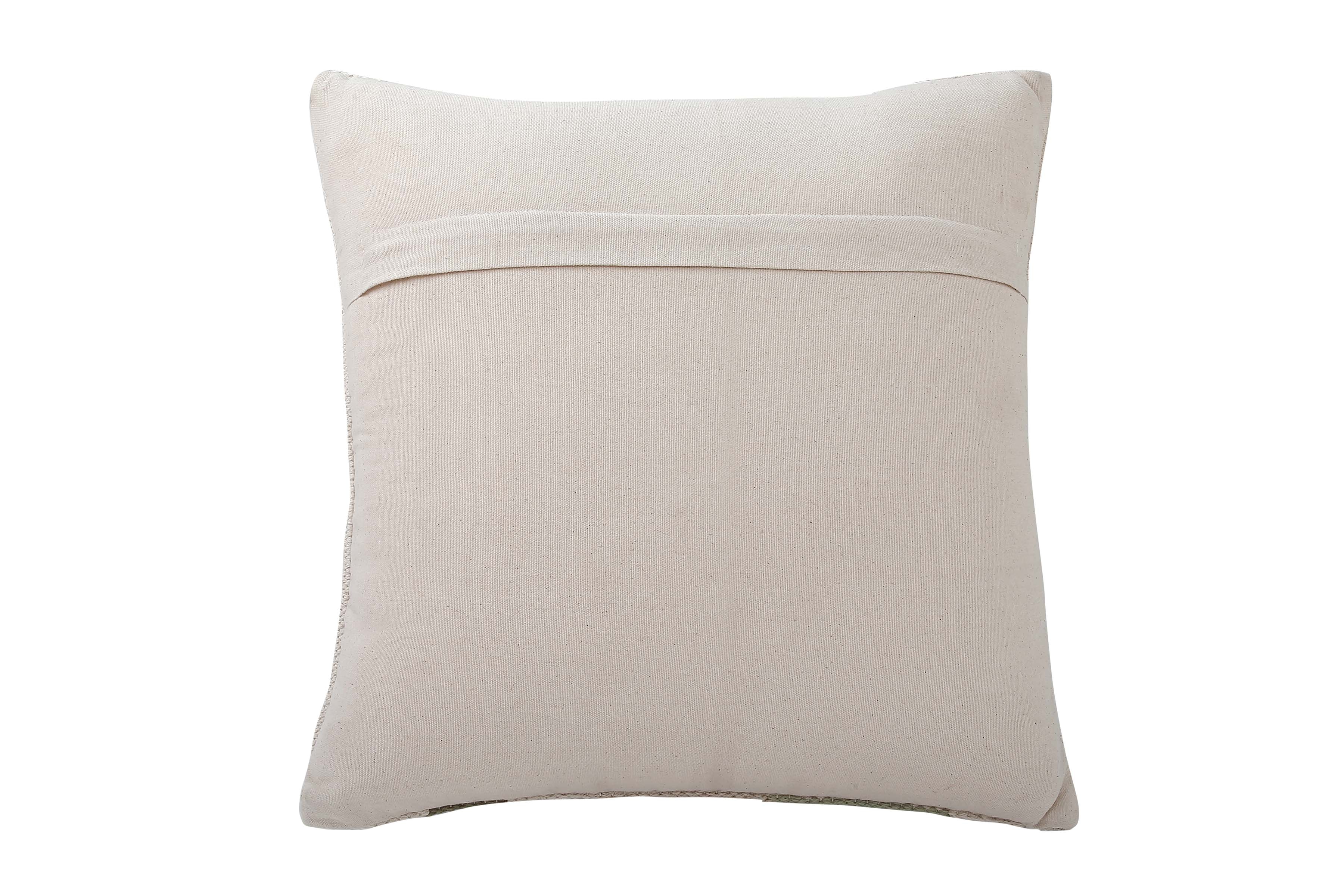 Hexa Icing Cream Velour Throw Pillow 18x18