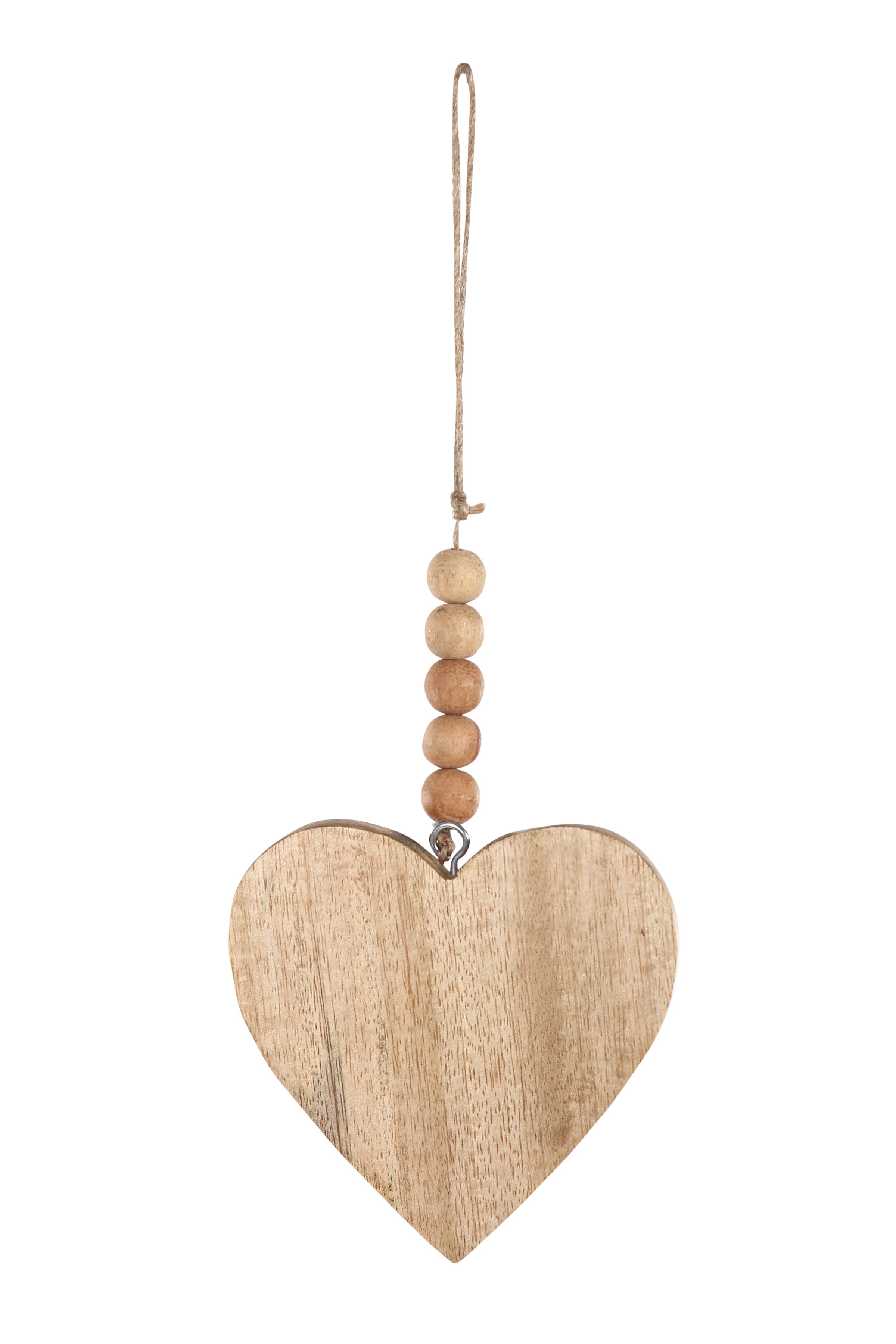 Handmade Wood Christmas Ornament - Heart - 11inch (moq 3)