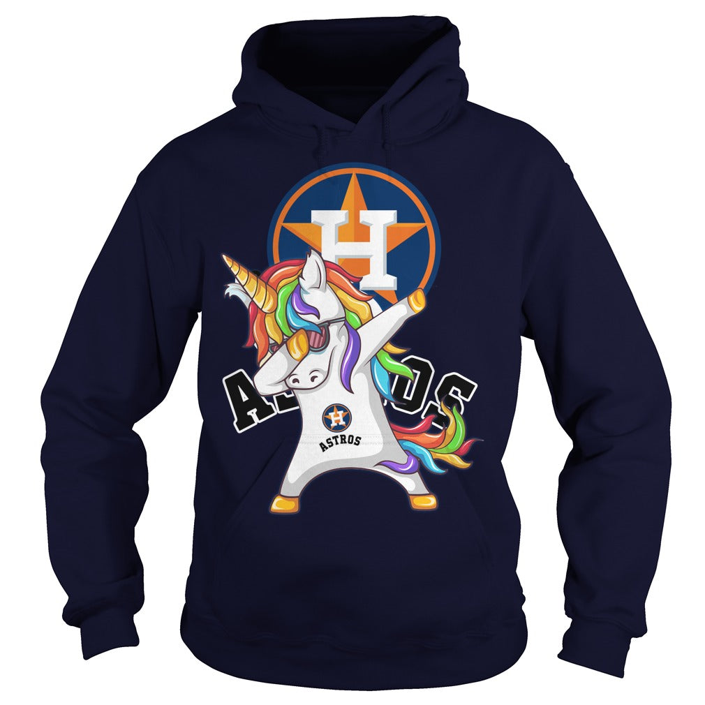 Unicorn Dabbing Houston Astros shirt Hoodie – Alottee