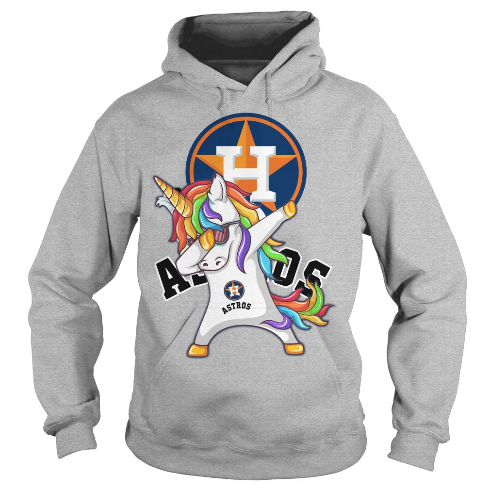 Unicorn Dabbing Houston Astros shirt Hoodie – Alottee