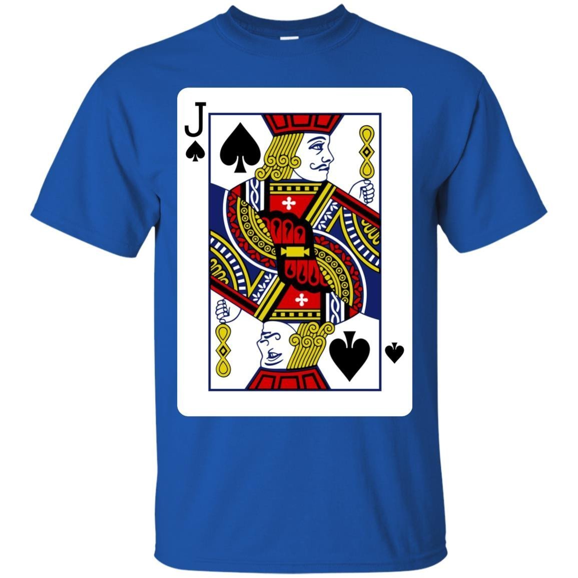 Jack of Spades Playing Card T-Shirt Men - Alottee