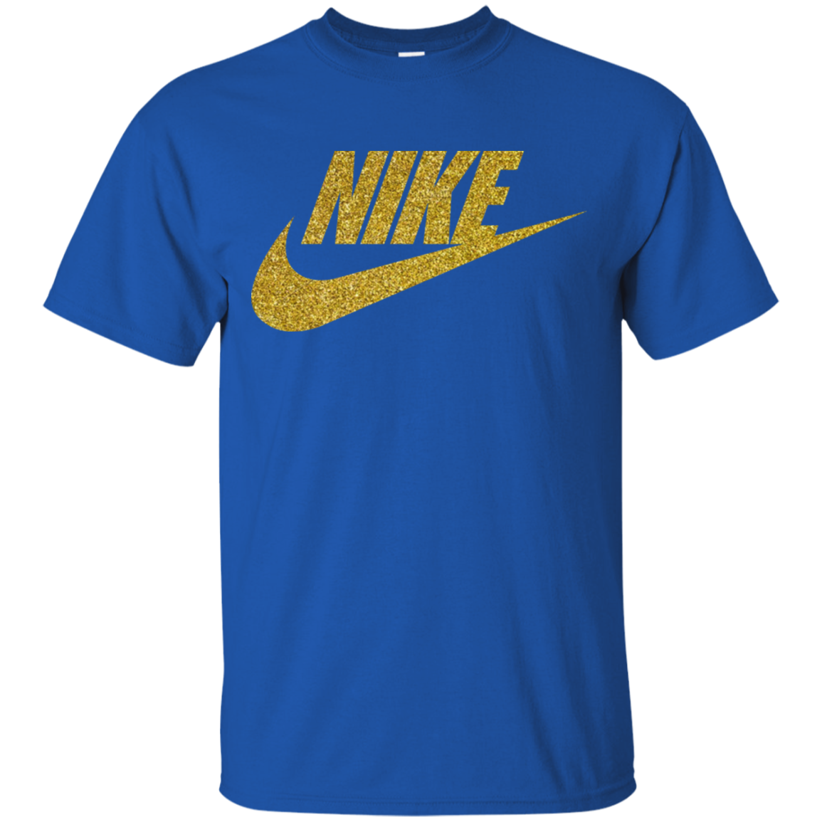 gold nike shirt