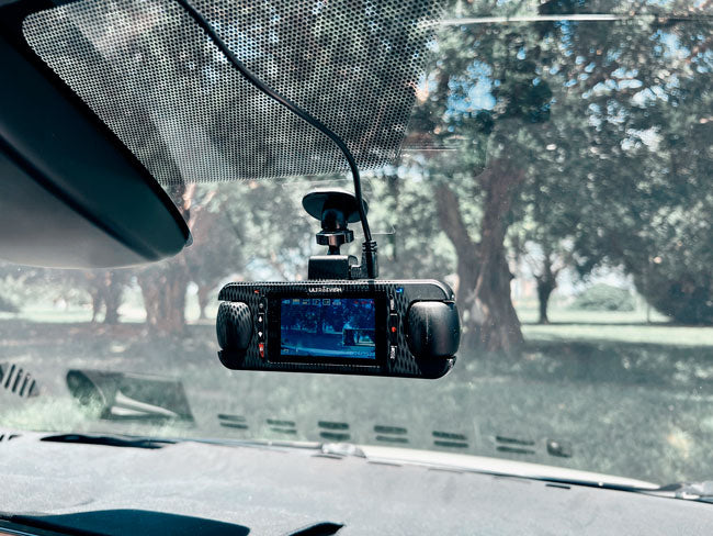 Dash Cam mount on the windshield