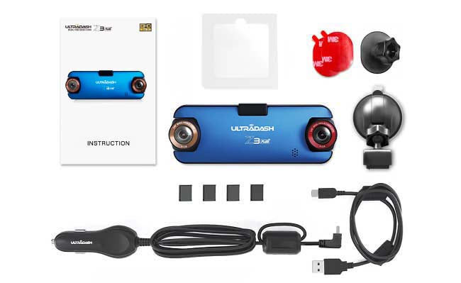 S&D Retail Dashcam - Dashcam pour voiture 3 canaux - Dashcam pour batterie  intégrée