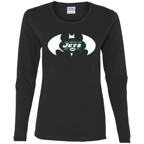 NFL Team Apparel NY Jets Women's LS Shirt Green/White Size XL NWT