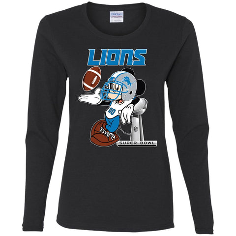 women's detroit lions long sleeve shirt