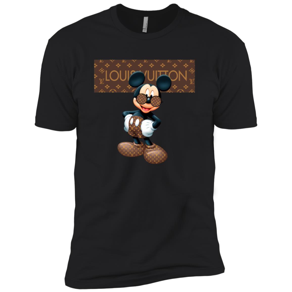 Best Louis Vuitton Mickey Mouse Shirt Men Short Sleeve T-Shirt – GARMBA STORE