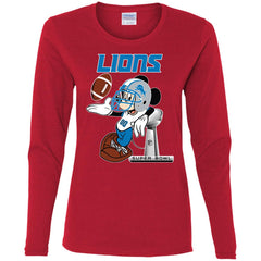 women's detroit lions long sleeve shirt