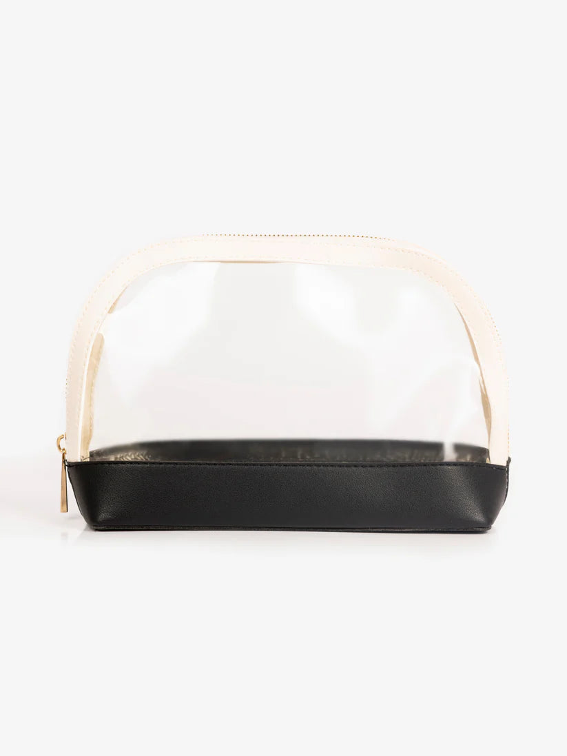Acrylic Black Makeup Pouch - Limelight