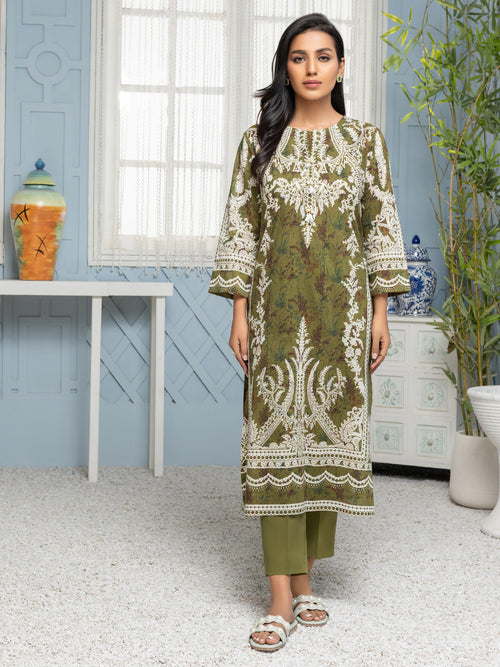 2 Piece Lawn Suit-Pasted (Unstitched)