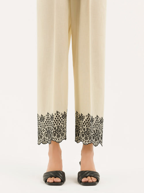 Embroidered Cambric Trouser(Pret)