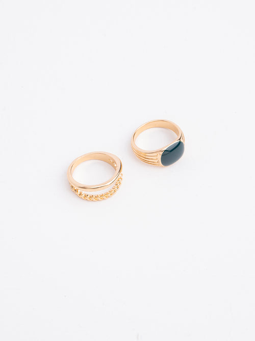 Metallic Ring Set