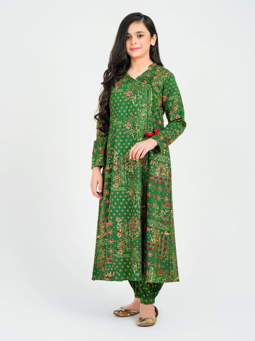 2 Piece Khaddar Suit-Paste Print