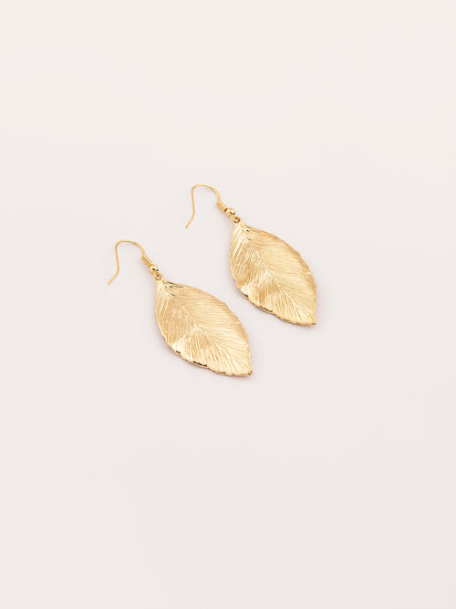 Gold Leaf Earrings