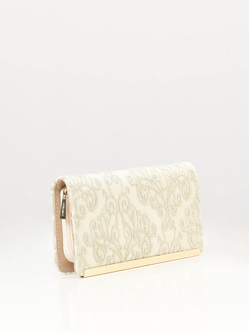 Embroidered Zip Around Wallet