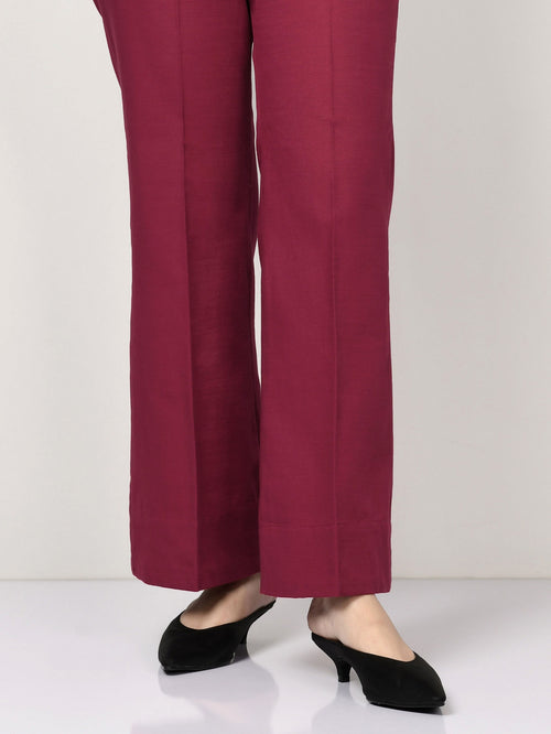 Khaddar Pants - Red