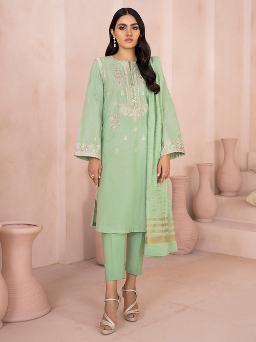 2 Piece Winter Cotton Suit-Embroidered (Unstitched)