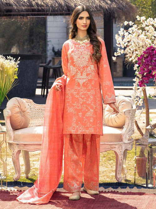 3 Piece Lawn Suit-Embroidered (Unstitched)