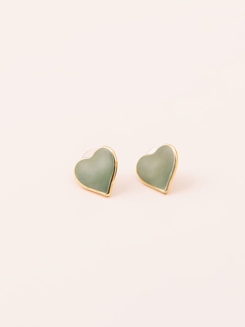 Heart Stud Earrings