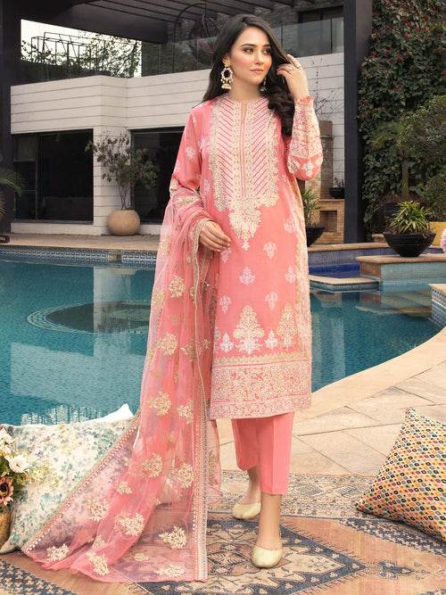 3 Piece Lawn Suit-Embroidered (Unstitched)