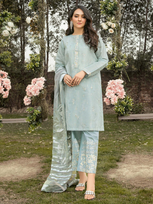 3 Piece Massouri Lawn Suit-Embroidered (Unstitched)