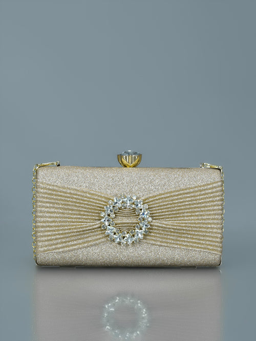 Bejeweled Brooch Clutch