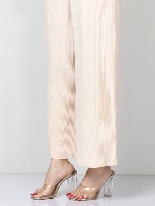 Crinkled Grip Pants - Peach