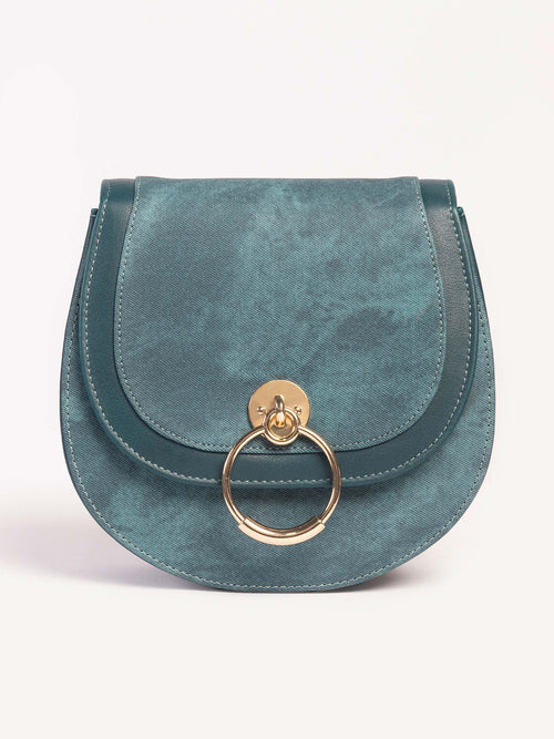 Textured Saddle Bag