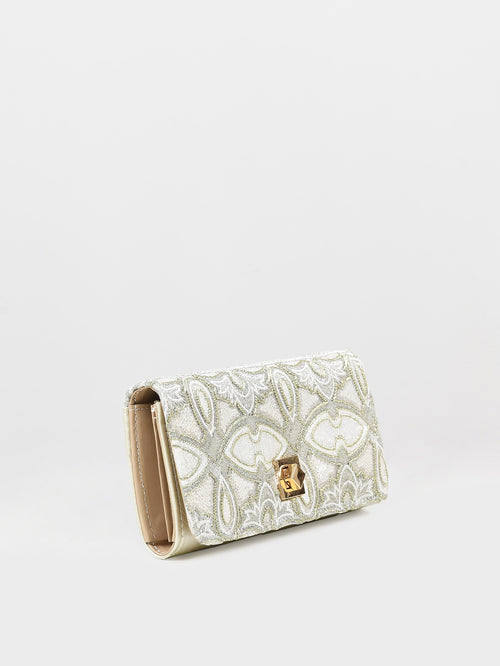 Sequin Embroidered Wallet