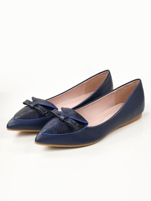 Bow Pumps - Blue