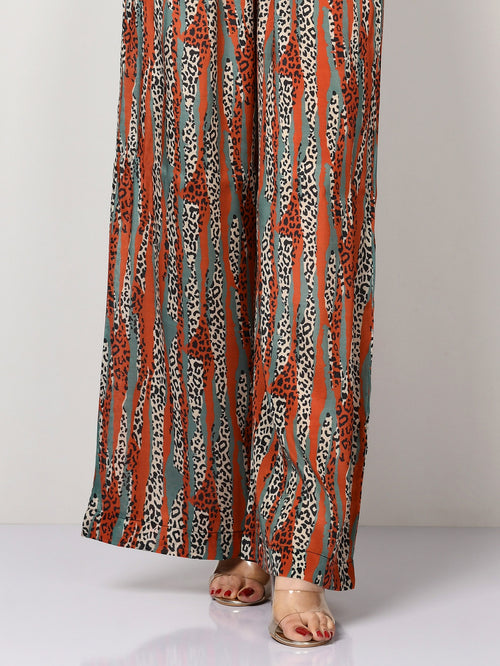 Printed Silk Pants