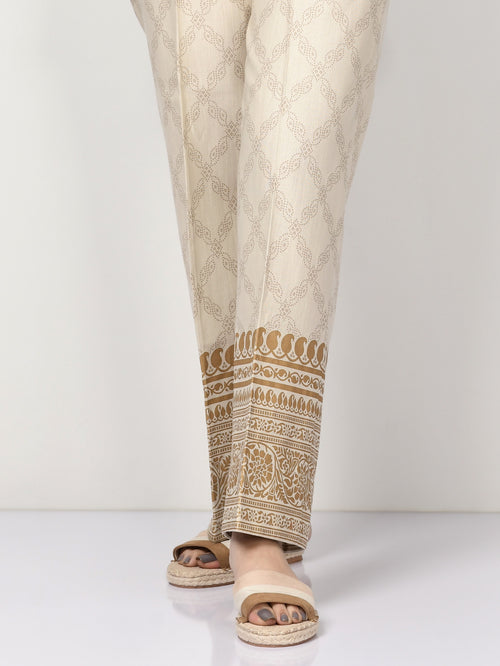 Printed Khaddar Pants