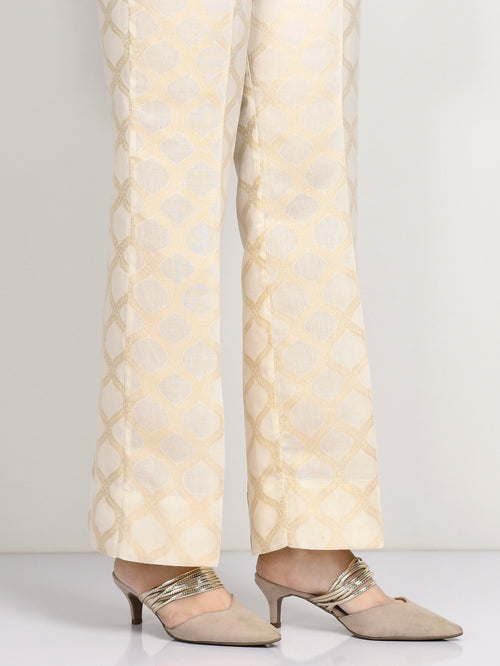 Jacquard Bootcut Pants