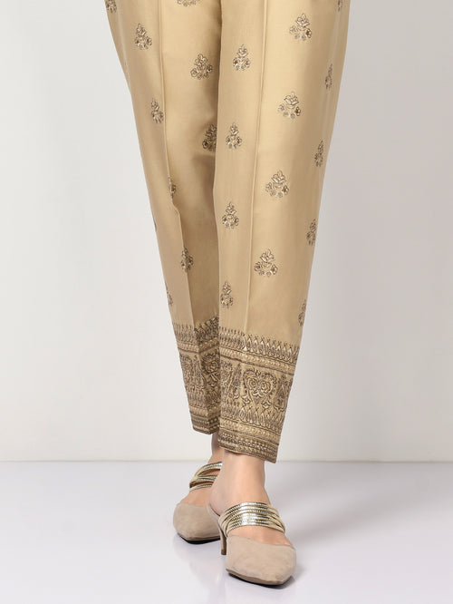 Embroidered Winter Cotton Trouser