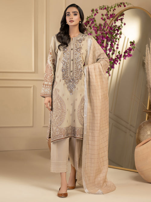 3 Piece Lawn Suit-Embroidered (Unstitched)